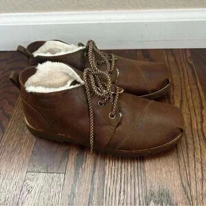 Bobs From Skechers Chill Lugs Faux Fur Brown Women’s Size 6 “New” Memory Foam